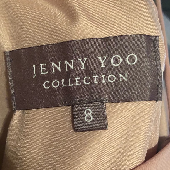 Jenny Yoo Sabine Off The Shoulder Gown Dress Fig - Picture 6 of 6